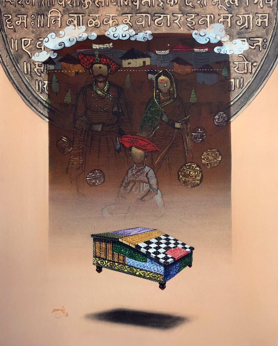 Watharnimbalkar art camp satara, 30x24 inchesAcrylic on canvas